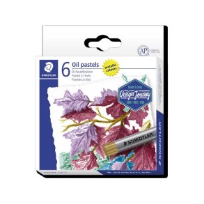 Staedtler Farveblyant Olie s�t - 6 metallic i assorteret farver - i pap�ske